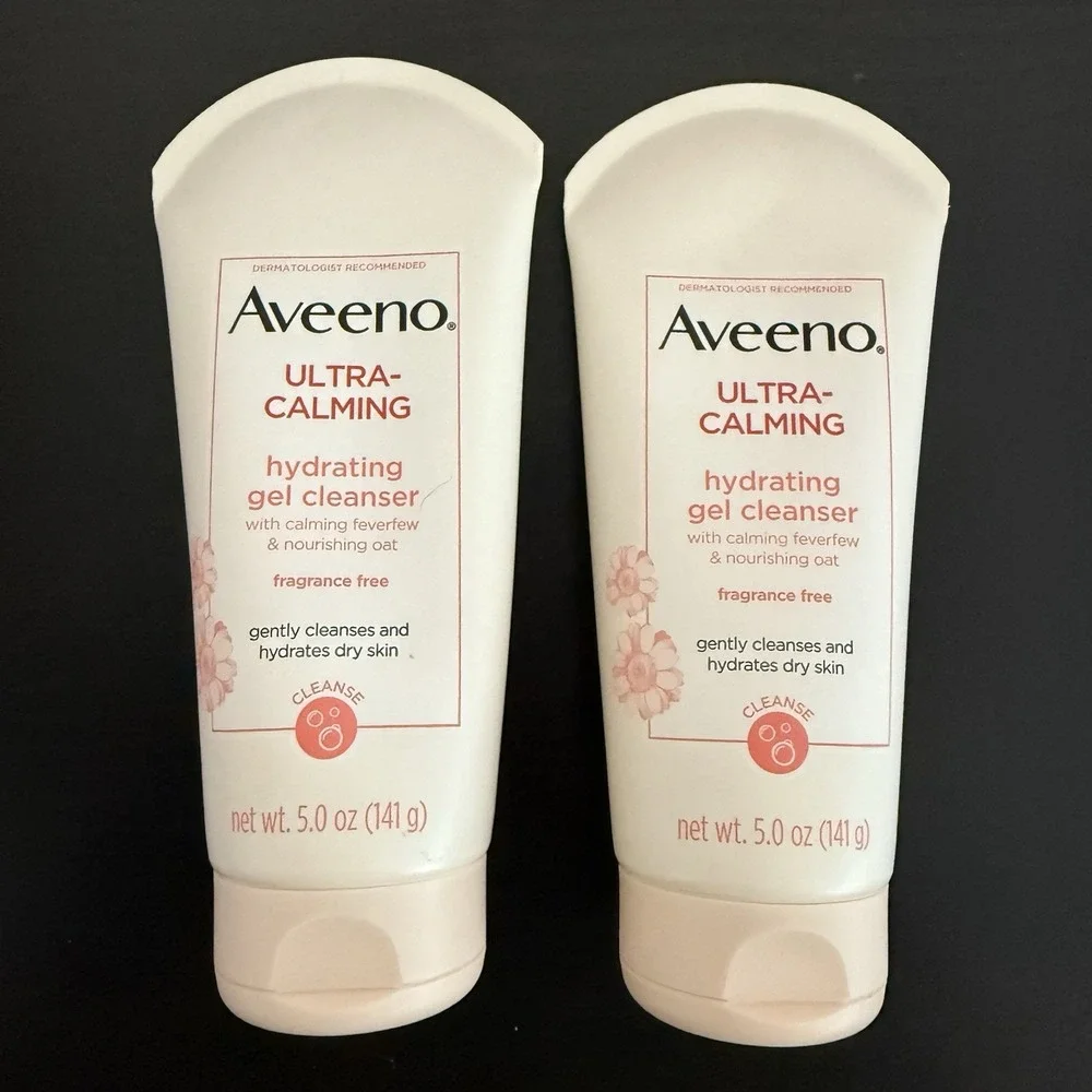 Aveeno Sensitive Skin Ultra Calming Hydrating Gel Cleanser 5oz Discontinued 2 Pk